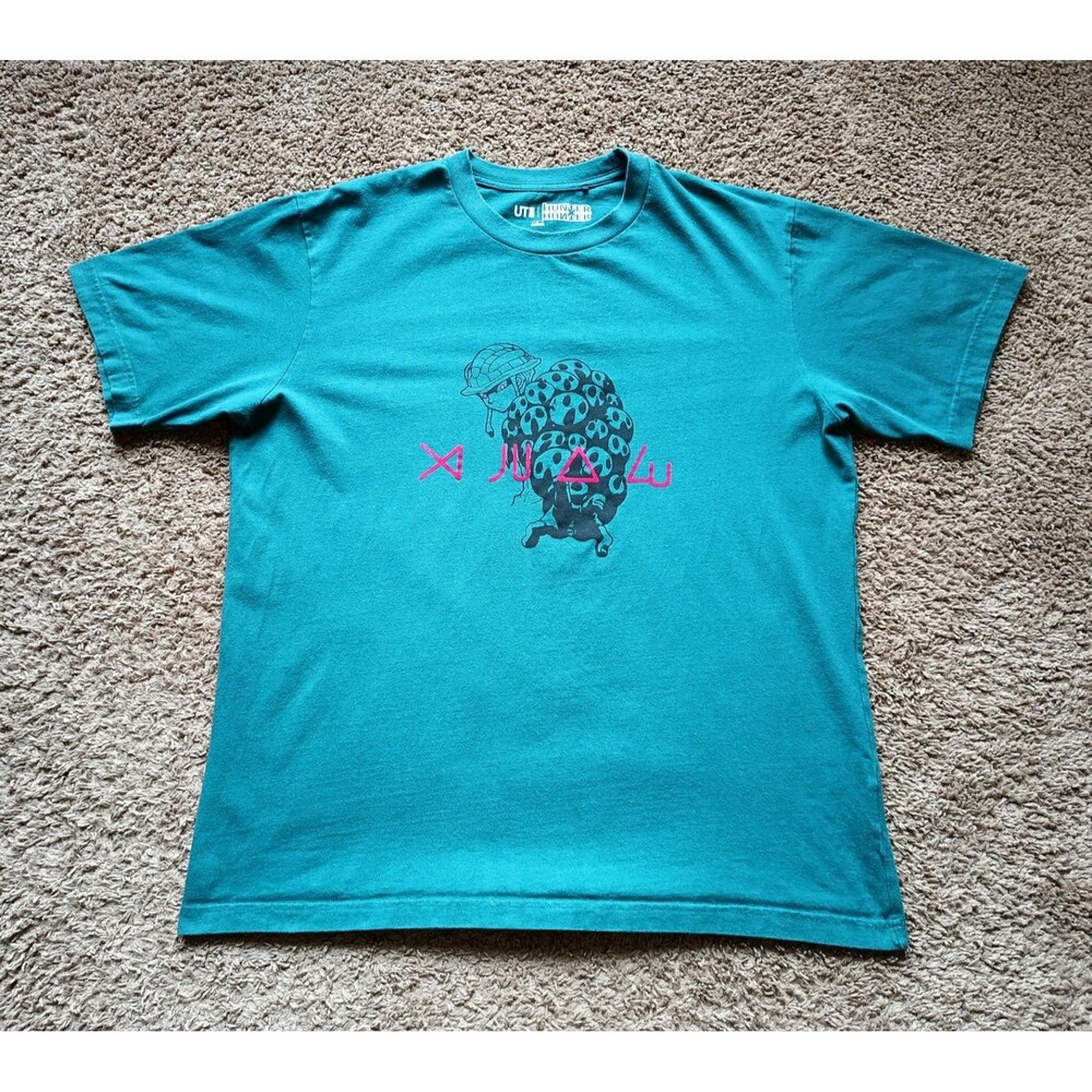 Hunter X Hunter T-Shirt Men's Size Large Graphic Print Green Short Sleeve